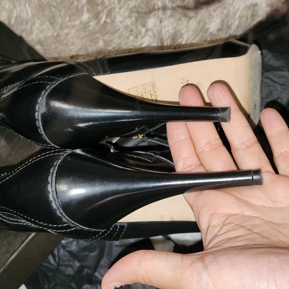 GUCCI riddle badazz KNEE HIGH REAL leather platform knee high boots. WORN 1X - Picture 5 of 12